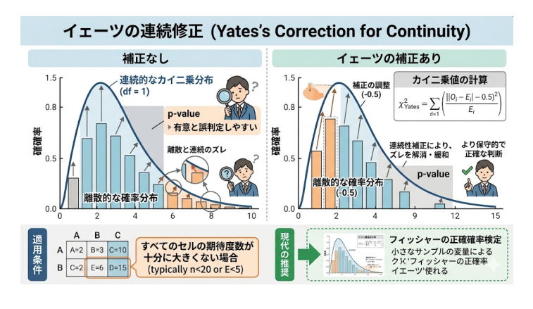 イェーツの補正