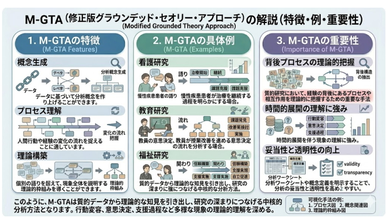 M-GTA（修正版グラウンデッド・セオリー・アプローチ）